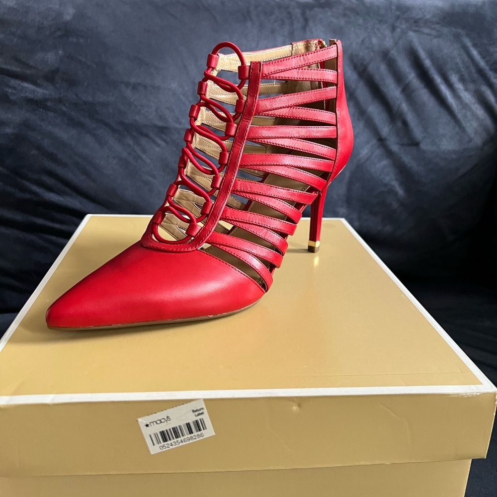 Michael Kors Strappy Red Pumps